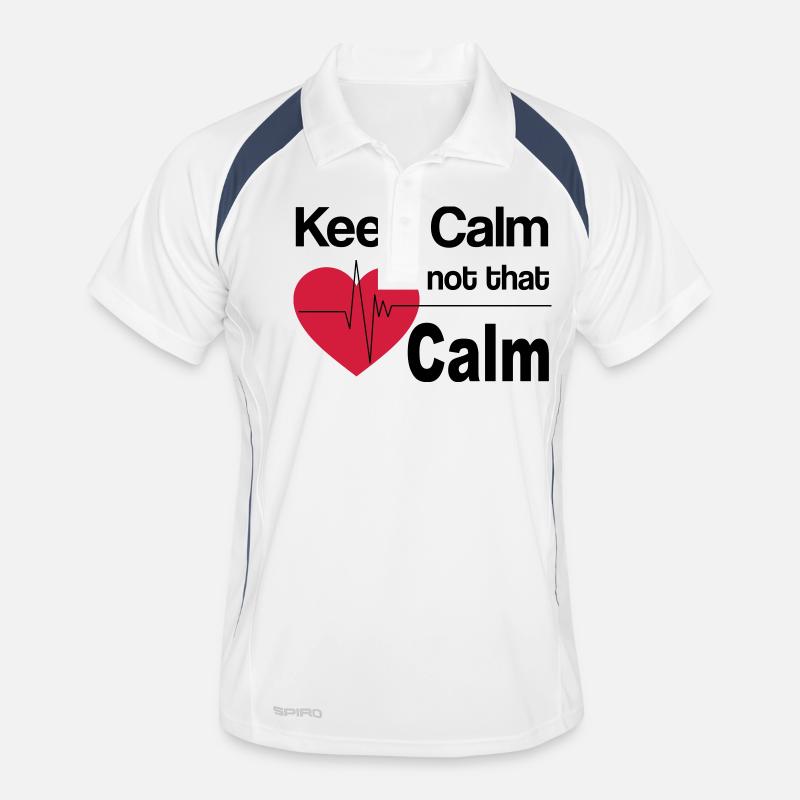 keep calm not that calm Männer Polo atmungsaktiv
