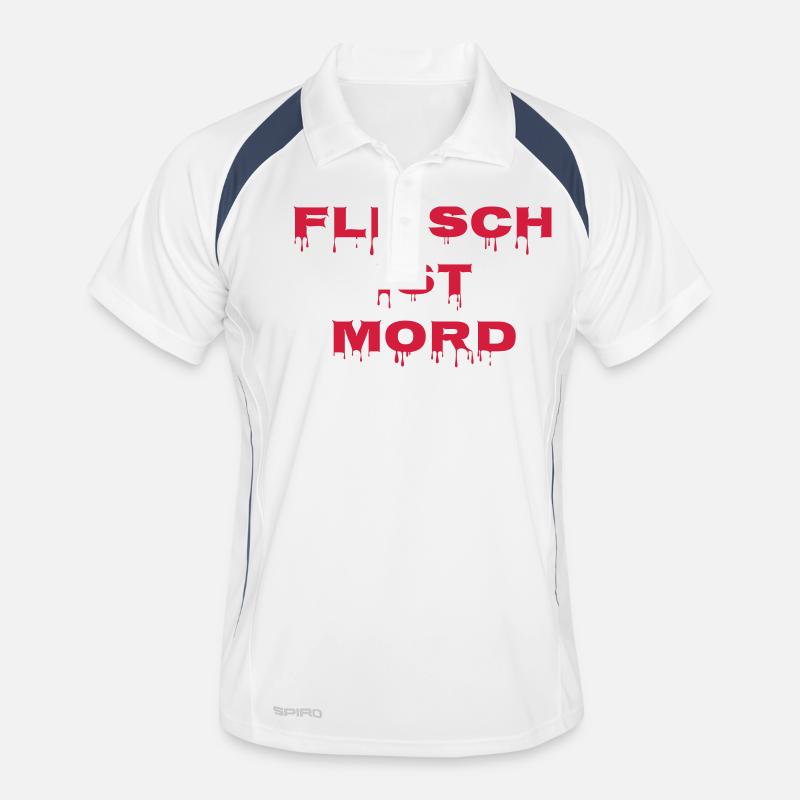 FLeisch ist Mord Männer Polo atmungsaktiv