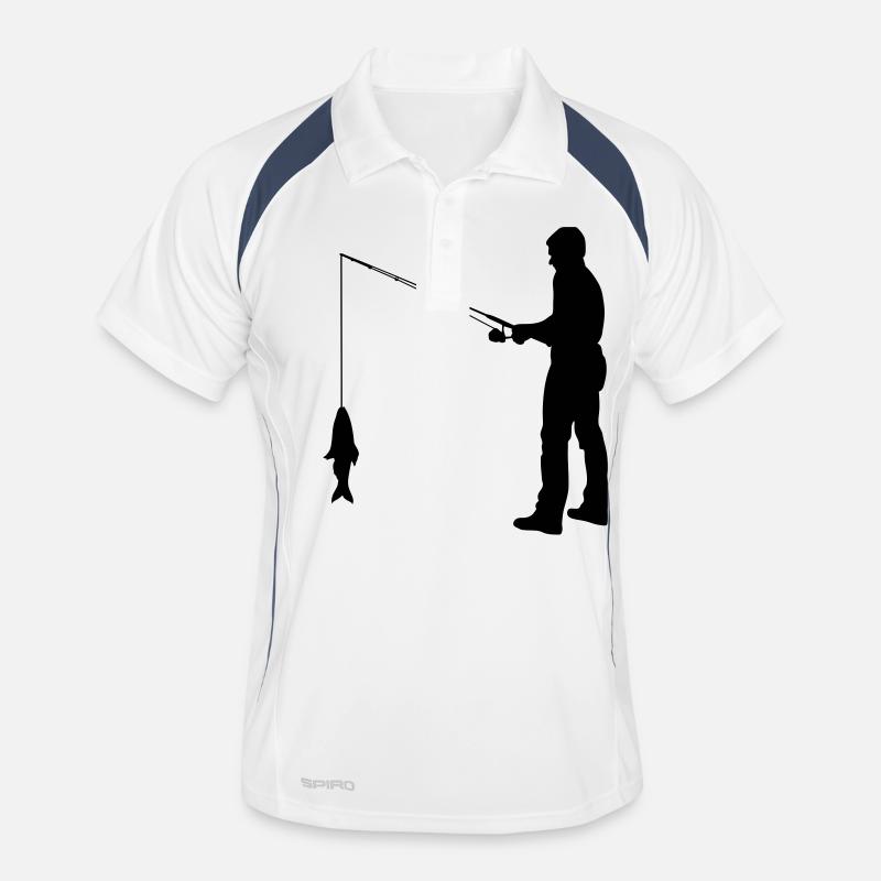 Fischer Angler Angeln Männer Polo atmungsaktiv