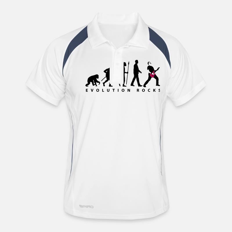 evolution_rocks_032012_b_2c - Men's Polo breathable - white/navy