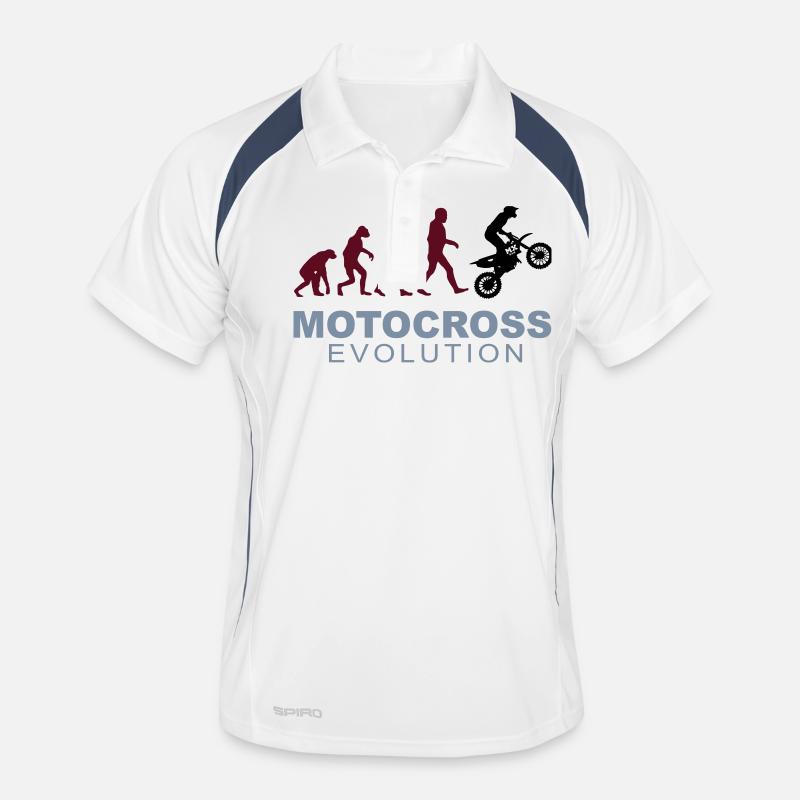 Motocross Evolution Polo respirant Homme