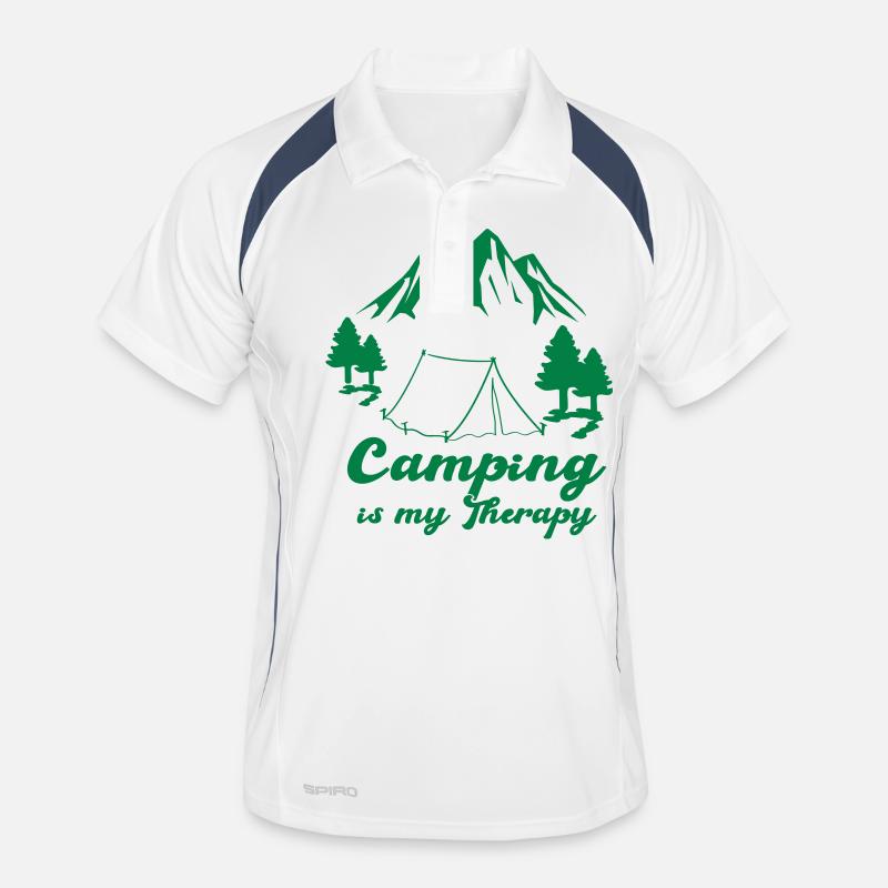 camping therapy Männer Polo atmungsaktiv