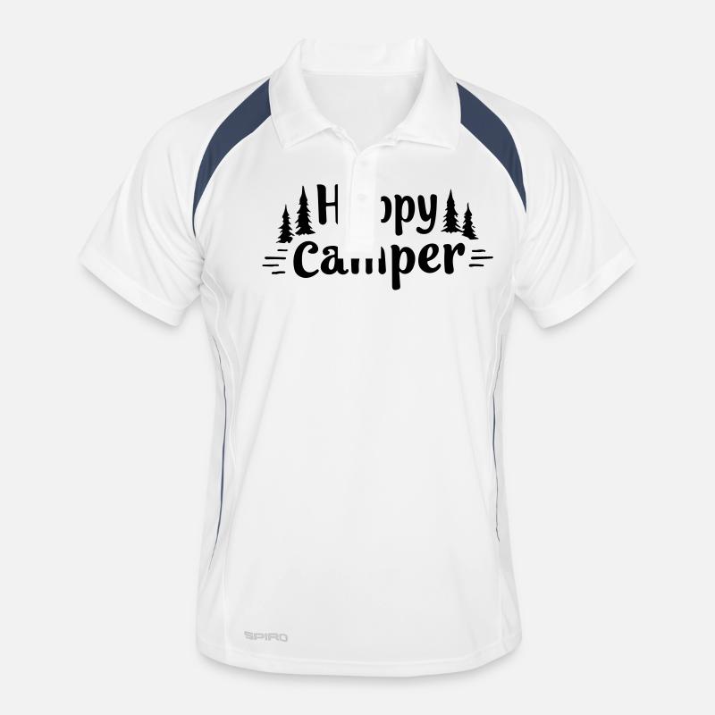 campeur heureux Polo respirant Homme