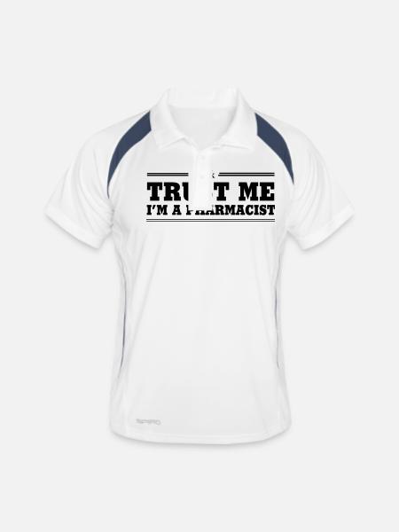 Trust Me I'm a Pharmacist - Men's Polo breathable - white/navy - Front