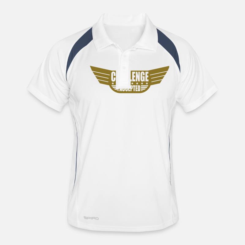 Défi accepté bannière Polo respirant Homme