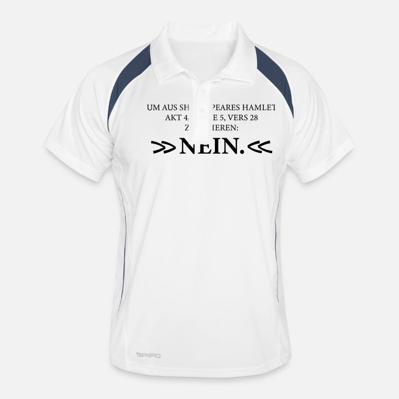 Citation de Hamlet de Shakespeare NON Polo respirant Homme