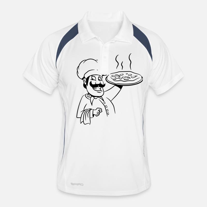 cuire la pizza de cuisson Polo respirant Homme