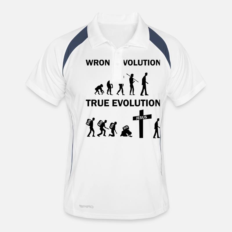 true evolution jesus Men's Polo breathable