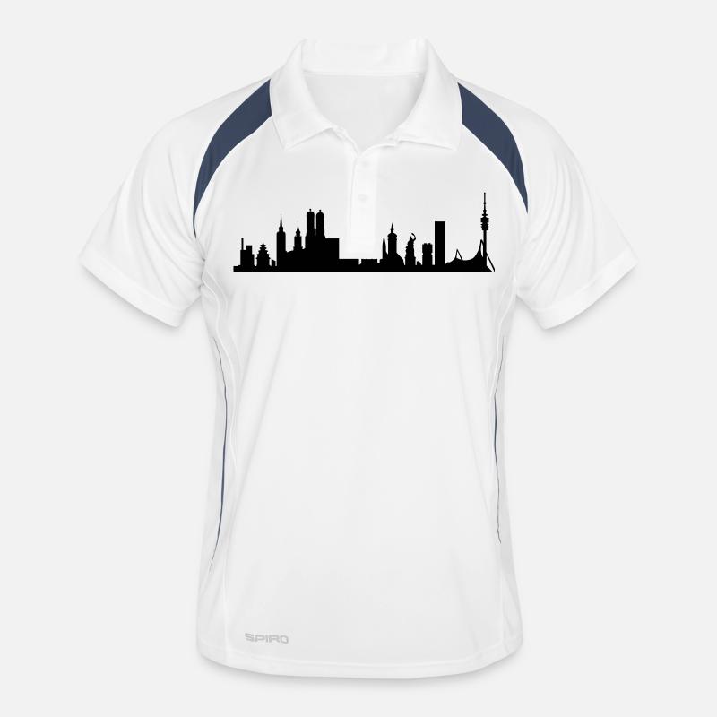 Skyline muc_neu Männer Polo atmungsaktiv