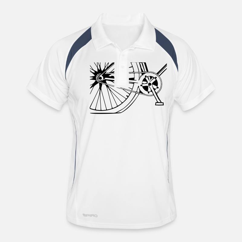 Fahrrad Männer Polo atmungsaktiv