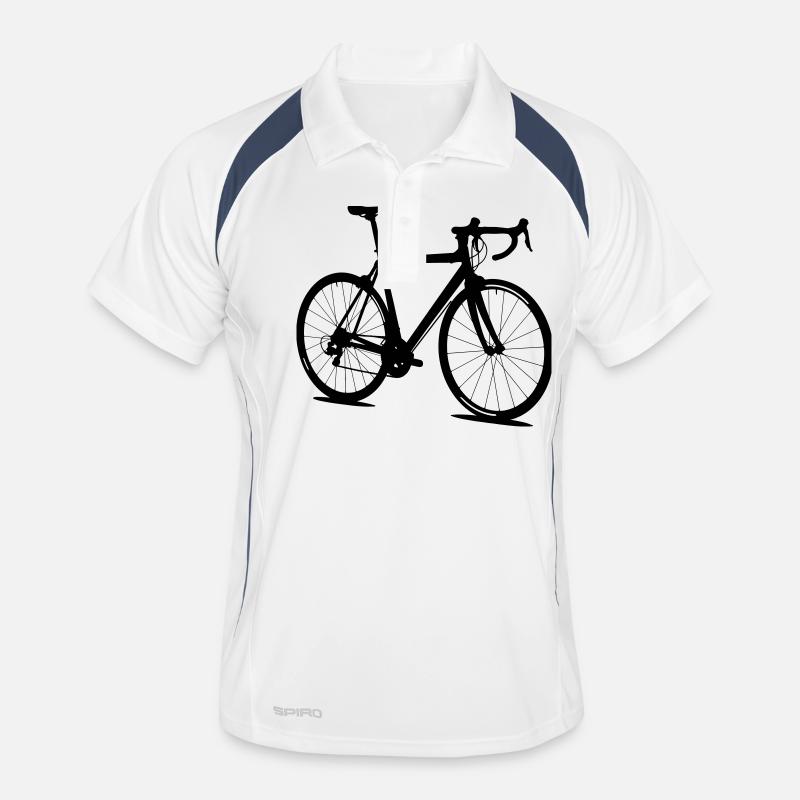 Silhouette de vélo de route Polo respirant Homme