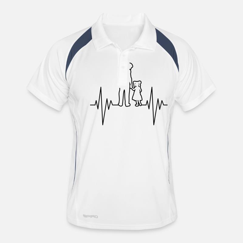 Dad And Daughter Pulse - Men's Polo breathable - white/navy