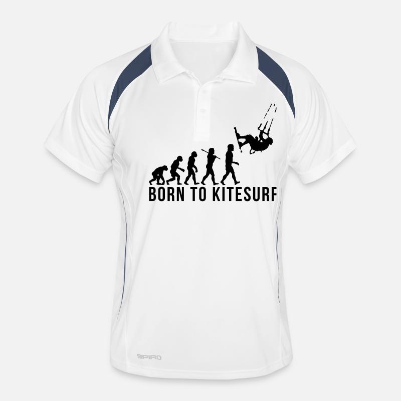 kitesurfing evolution born to kitesurf Men's Polo breathable