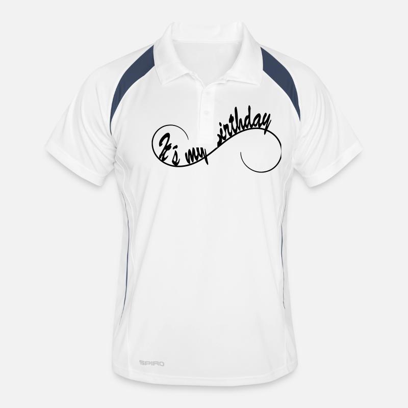 It´s my Birthday 1c - Men's Polo breathable - white/navy