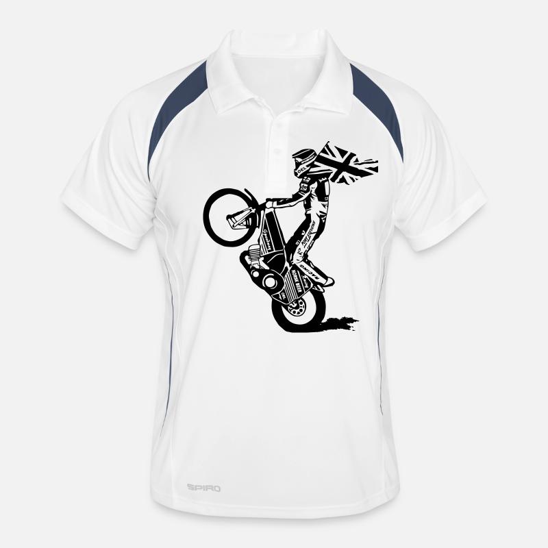 Motorcycle Speedway Men's Polo breathable