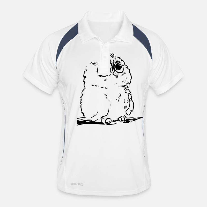 Niedliche Eule Männer Polo atmungsaktiv