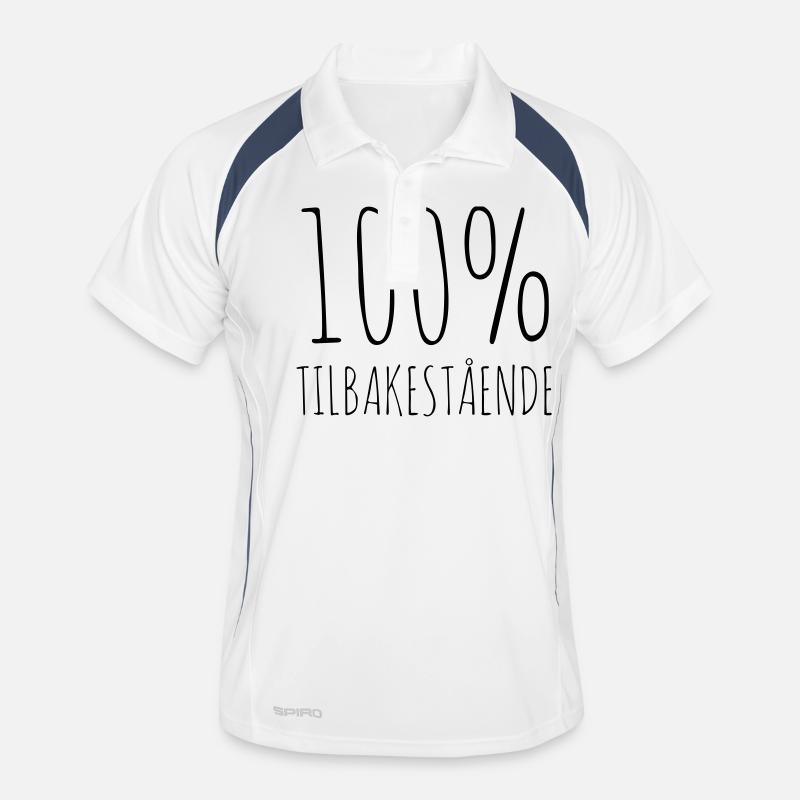 100% backward Men's Polo breathable