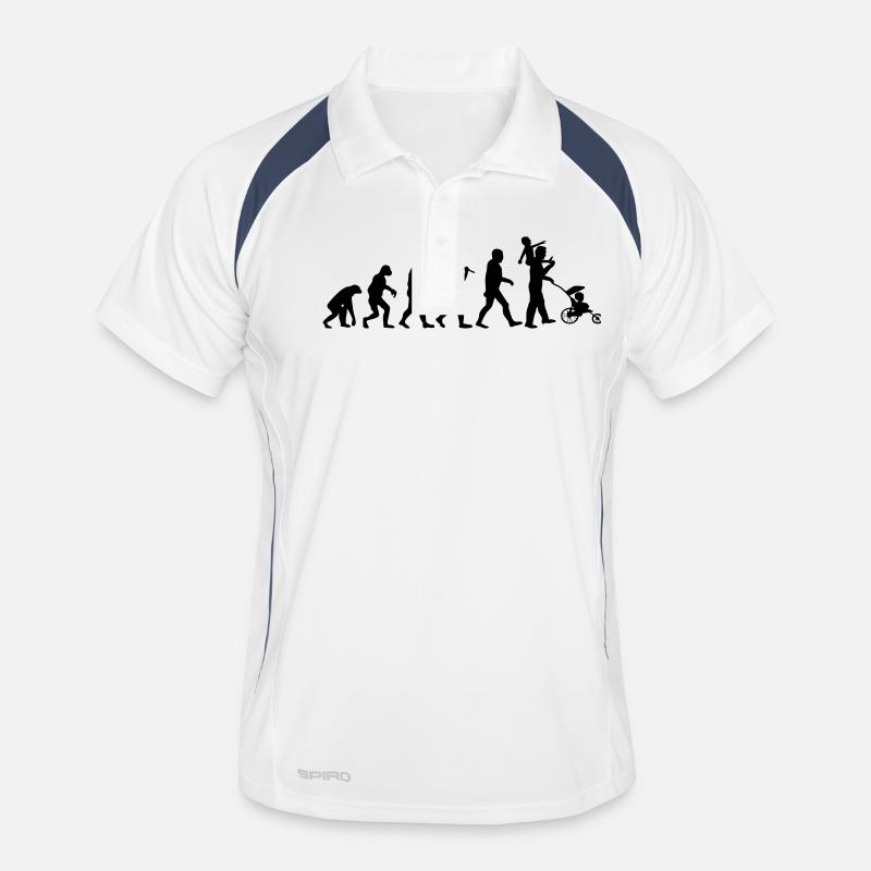 evolution daddy 2 enfants Polo respirant Homme