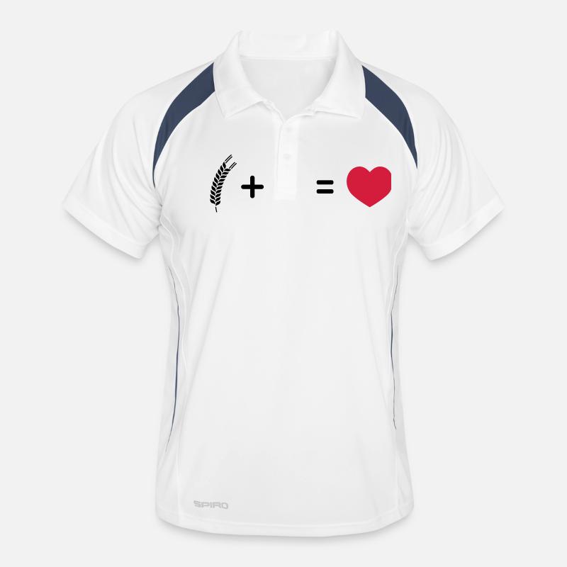Wheat plus hops right love 2c. Men's Polo breathable