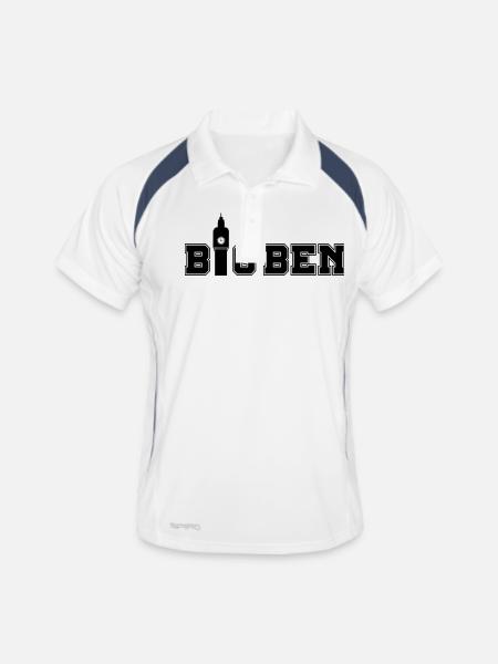 big_ben_01 - Polo respirant Homme - blanc/marine