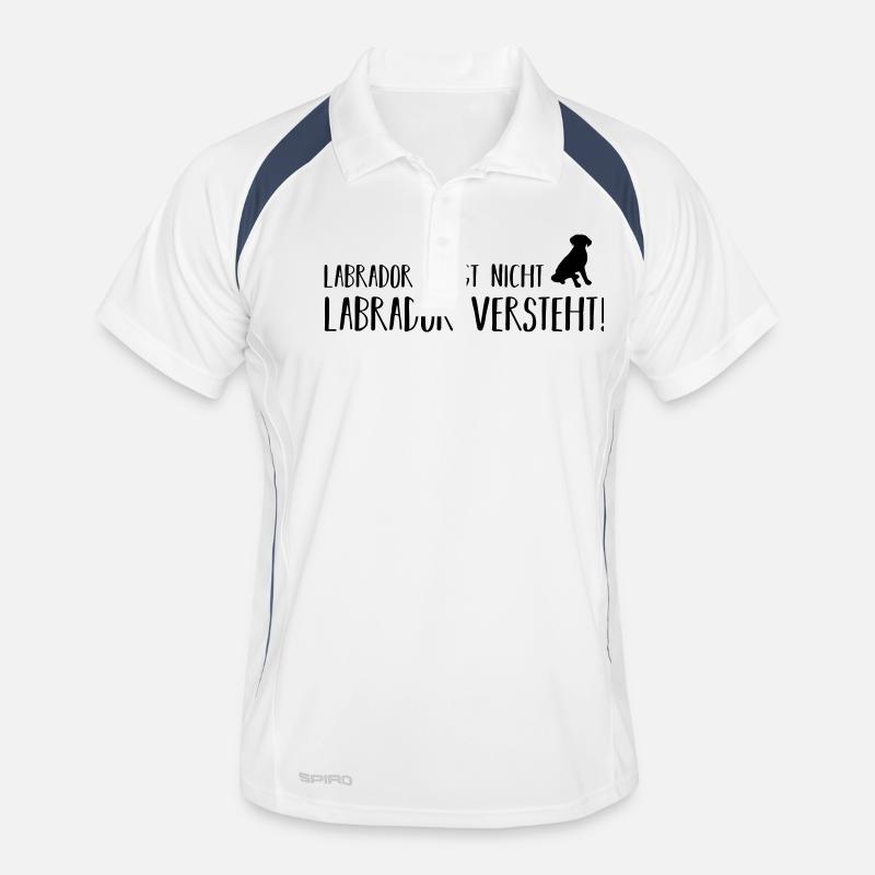 labrador fragt nicht Männer Polo atmungsaktiv