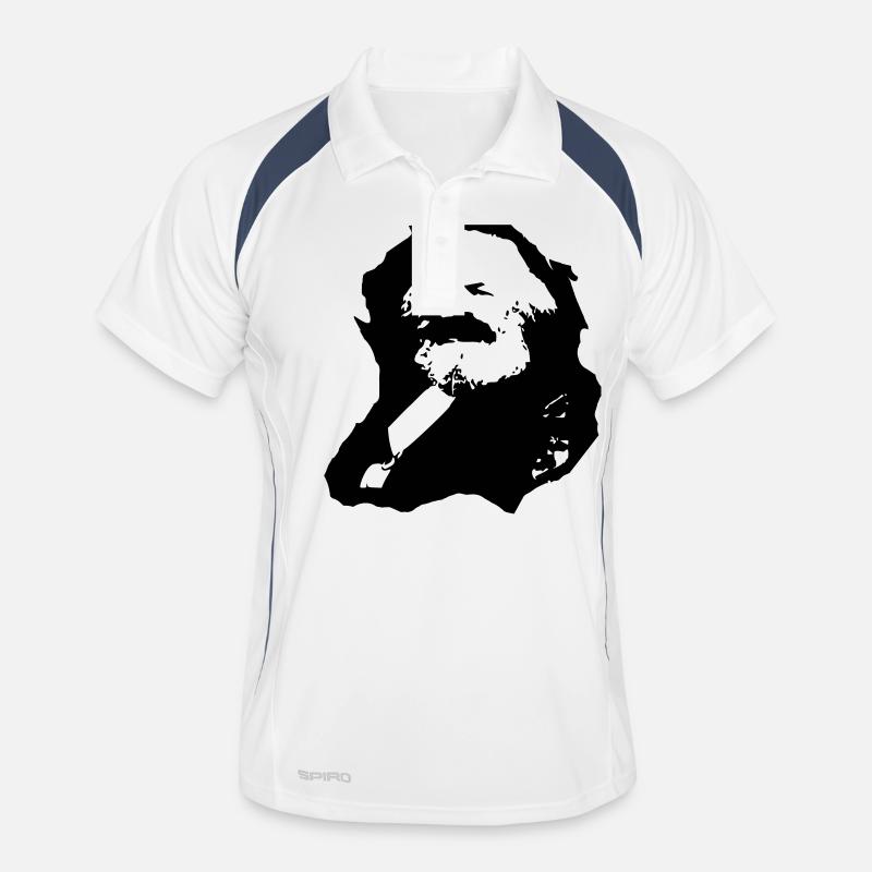 Karl Marx Andningsaktiv pikétröja herr