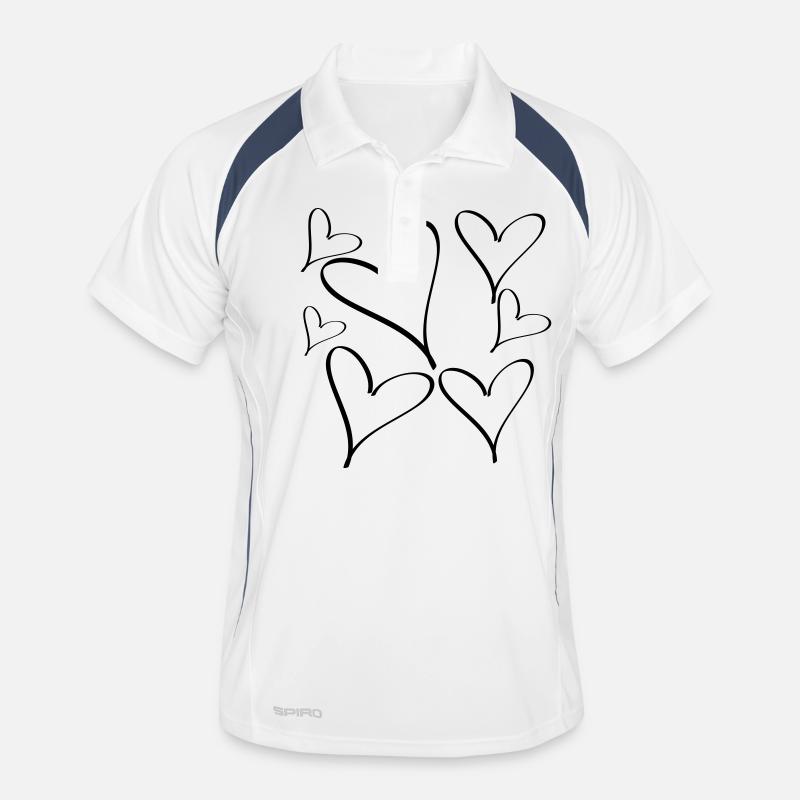 herz Männer Polo atmungsaktiv