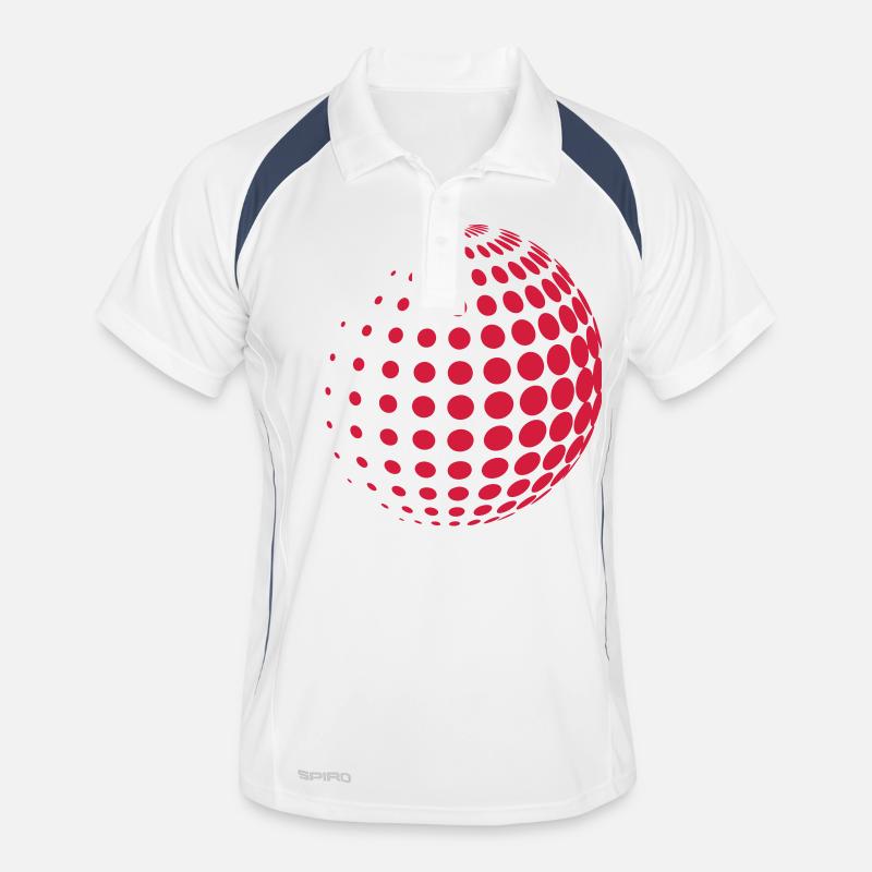 pointillé Sphère Polo respirant Homme