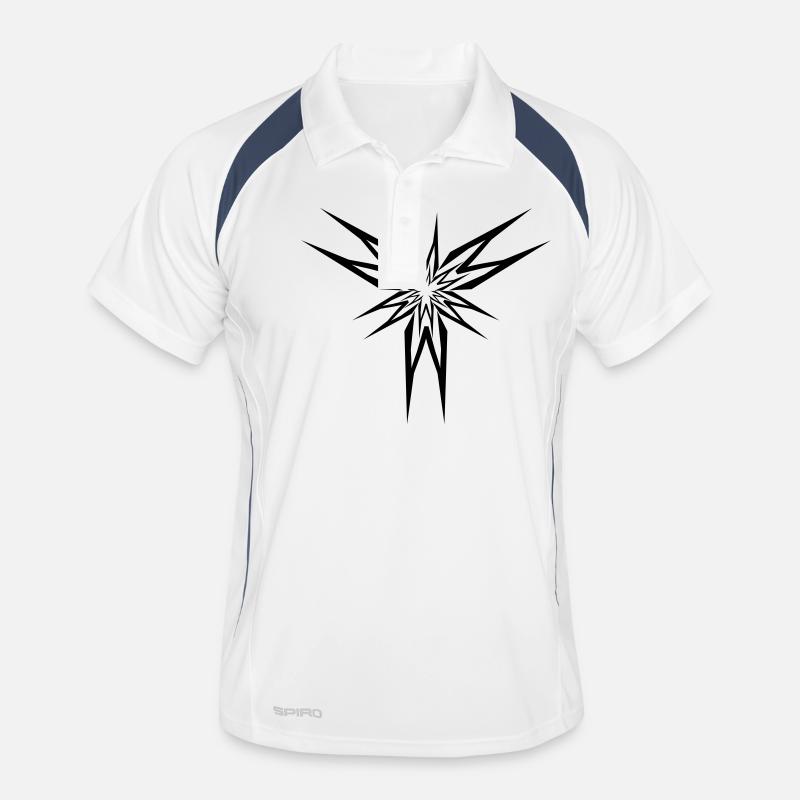 Métal étoile Polo respirant Homme