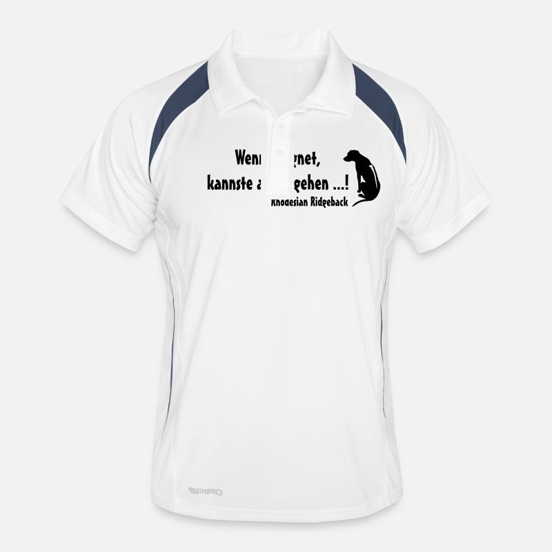 Rhodesian Ridgeback Regen Männer Polo atmungsaktiv