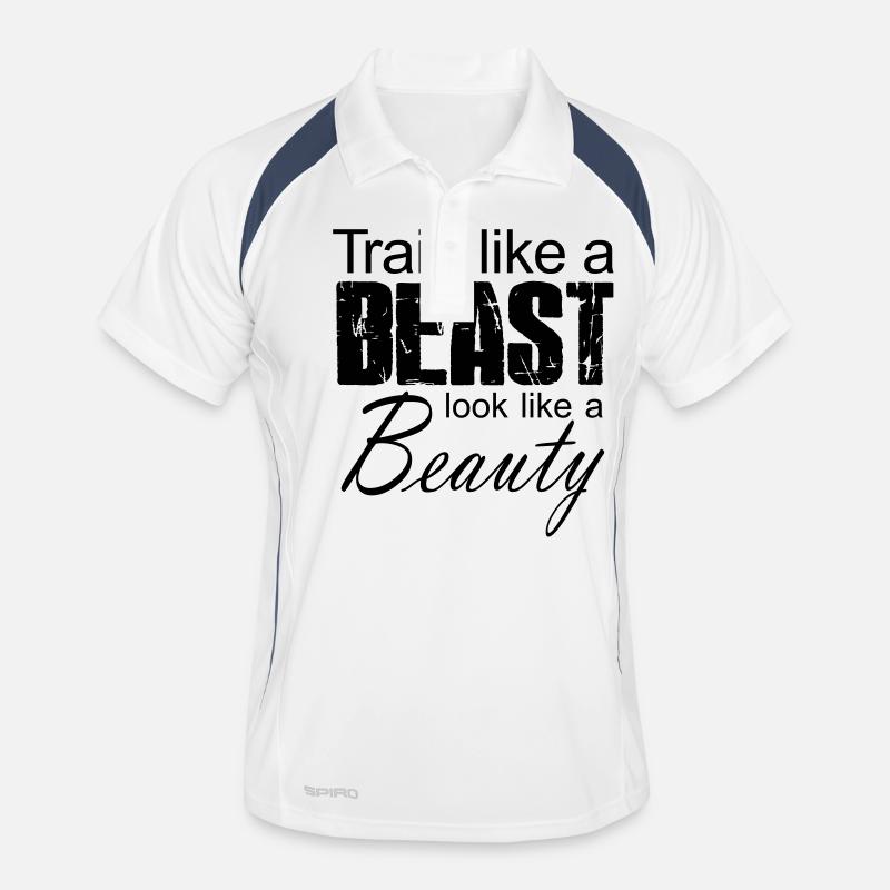 Train Like A Beast Look Like A Beauty Männer Polo atmungsaktiv