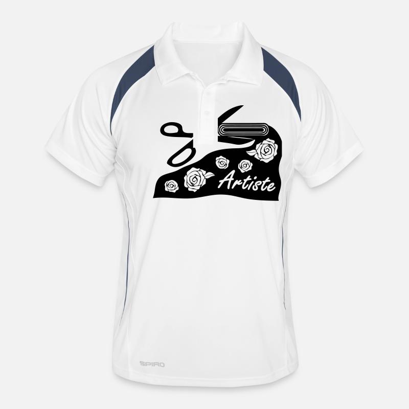 With fabric and scissors for art project Men's Polo breathable