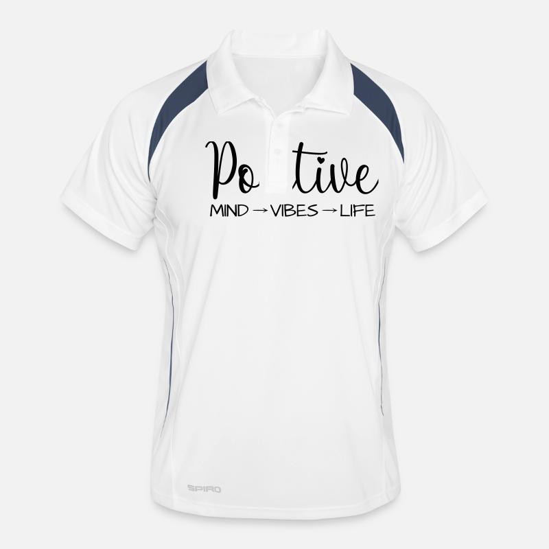 Positive thoughts Men's Polo breathable