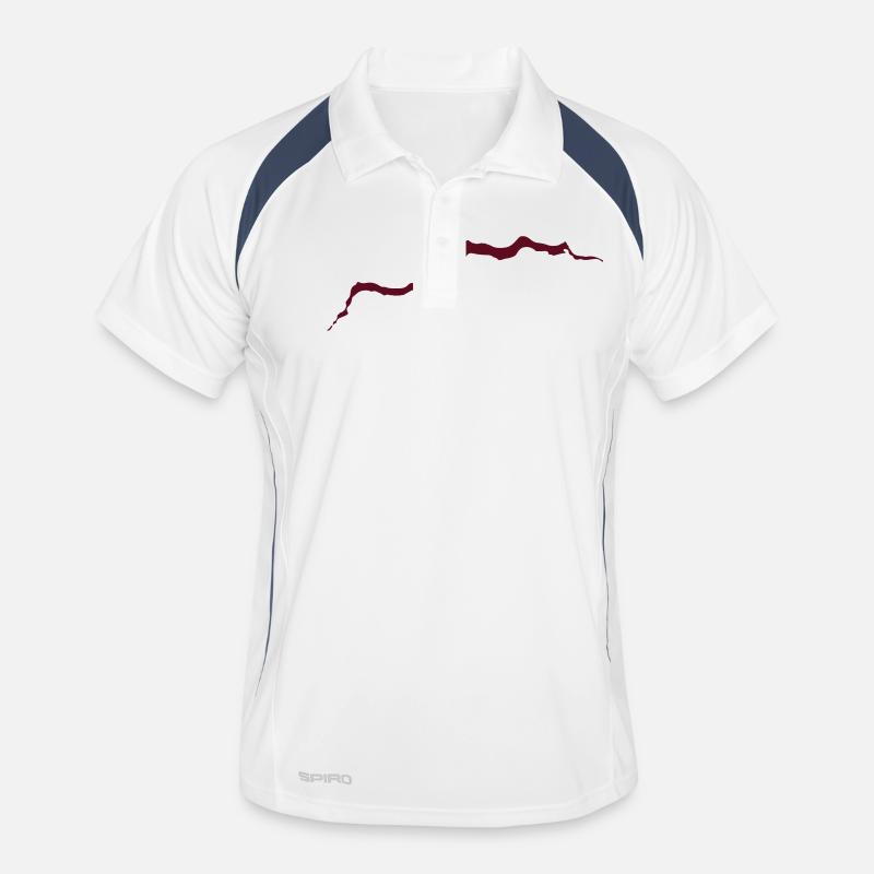 Trou déchiré espace Polo respirant Homme