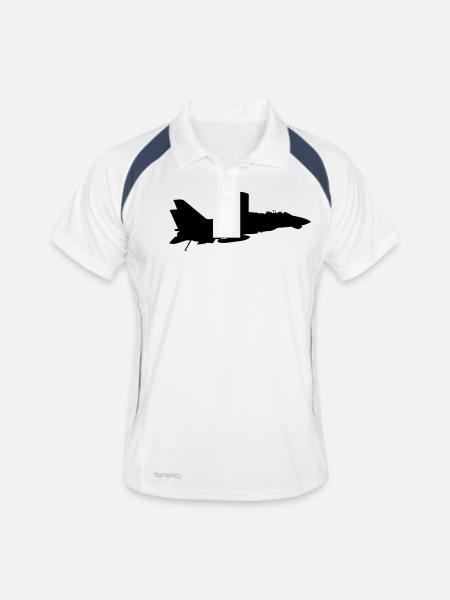 F-14 Tomcat - Men's Polo breathable - white/navy - Front