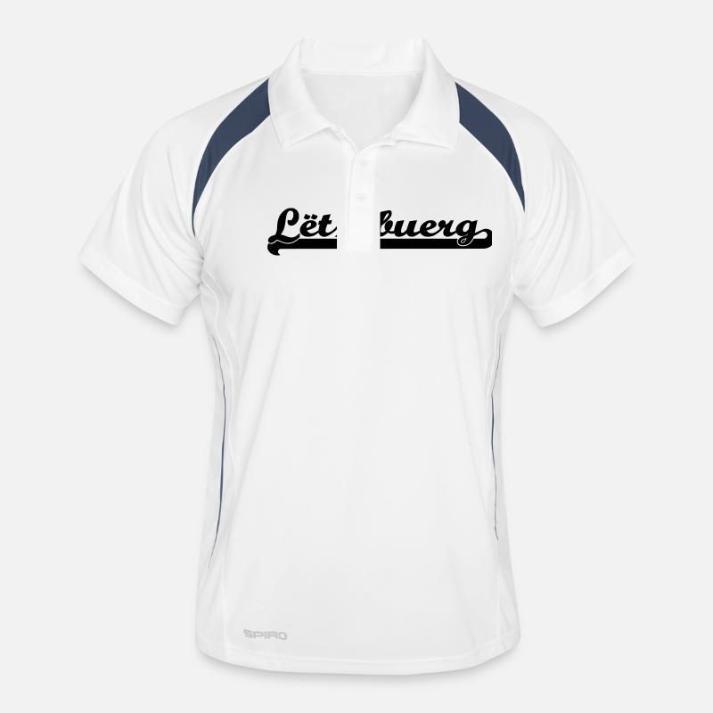 letzebuerg font Men's Polo breathable
