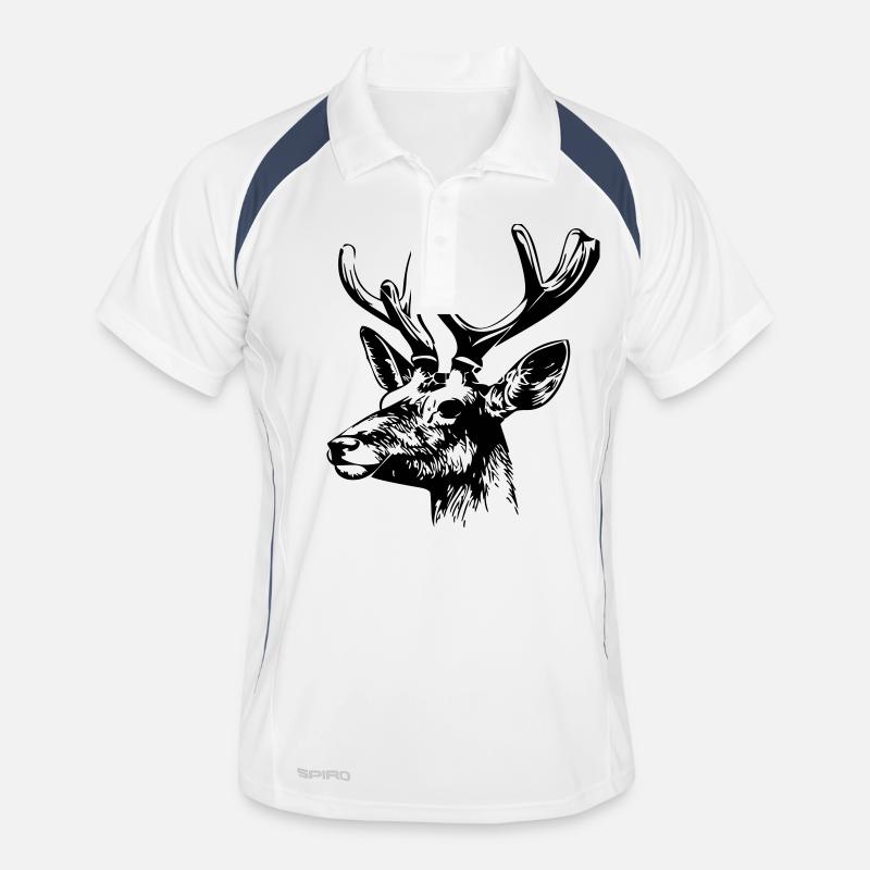Deer Head Men's Polo breathable