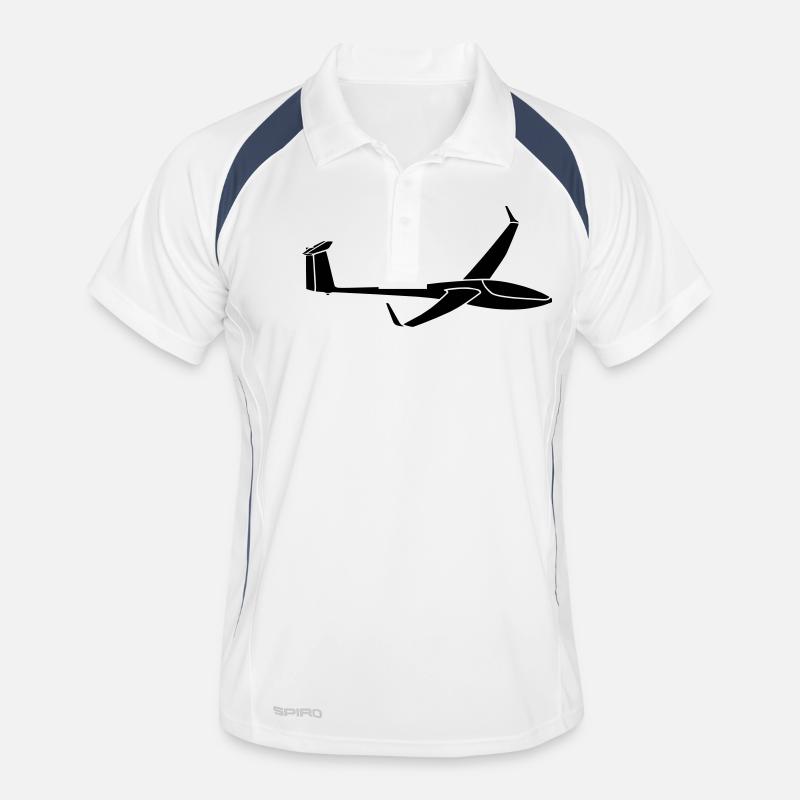 DG800 - Männer Polo atmungsaktiv - Weiß/Navy