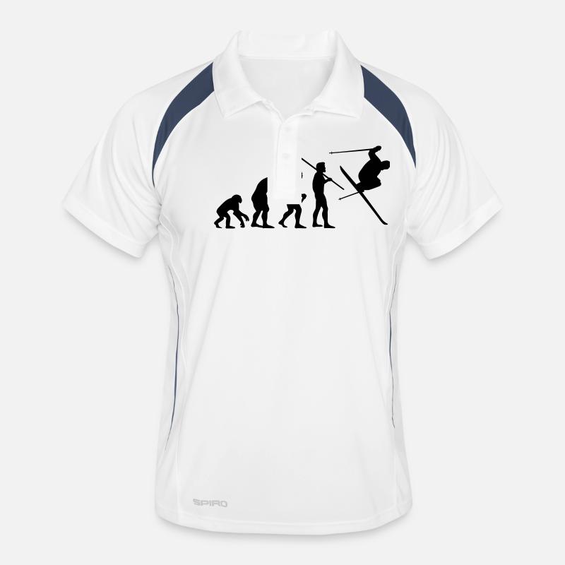 Évolution de l'homme - Skieur n ° 1 Polo respirant Homme