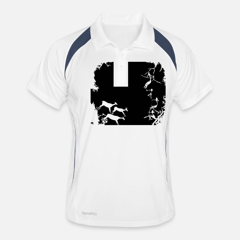 Steinzeit - stone age - jäger - chaser - hunter Männer Polo atmungsaktiv