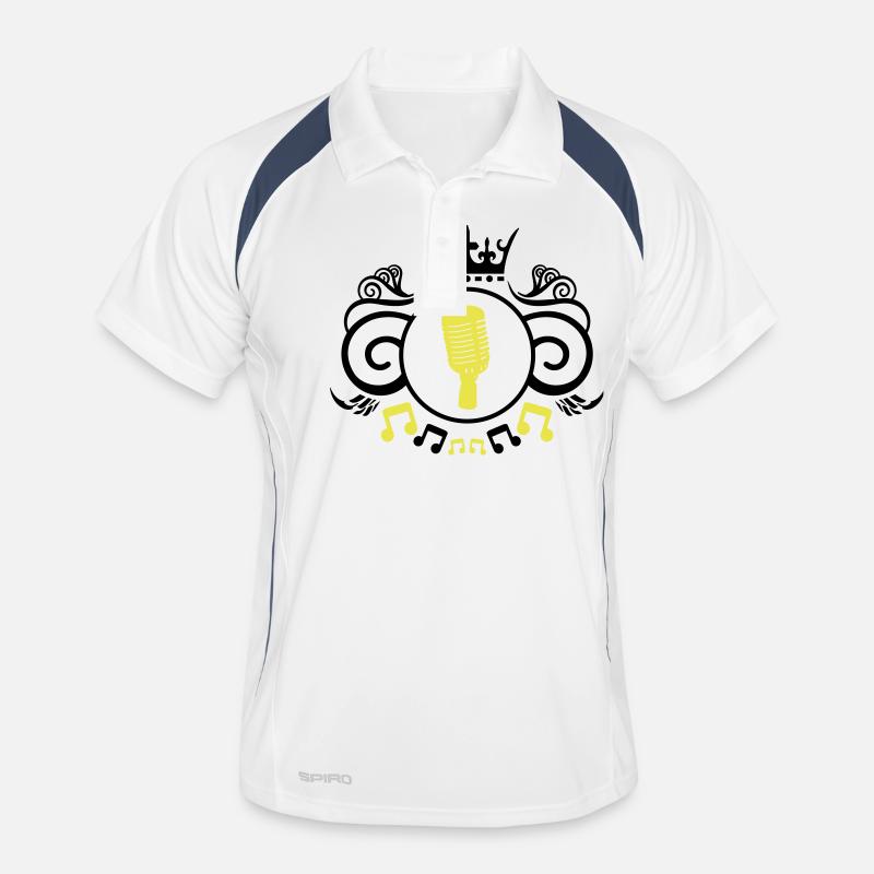 Microphone crest Men's Polo breathable