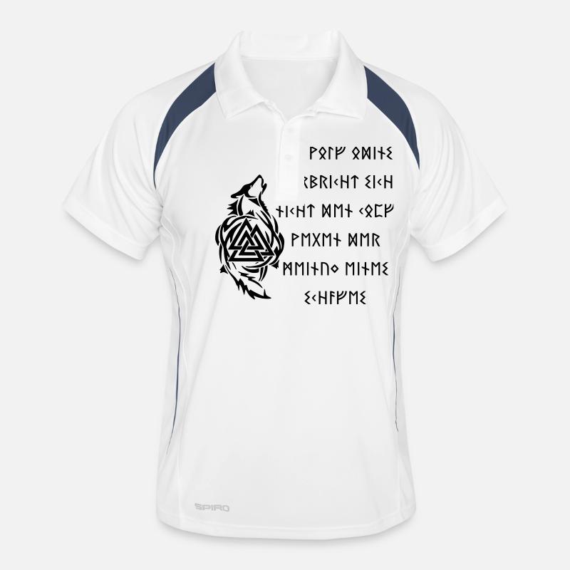 Ein Wolf Odins Männer Polo atmungsaktiv