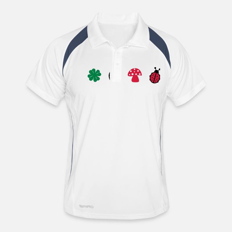 Glücksbringer Männer Polo atmungsaktiv