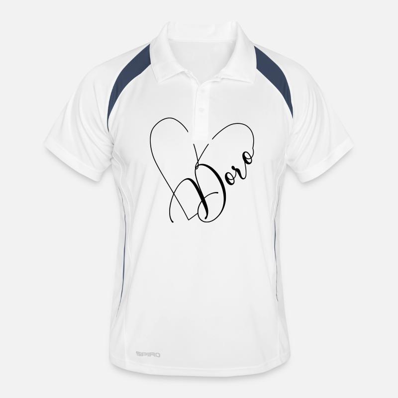 Doro Name Herzlinie Männer Polo atmungsaktiv