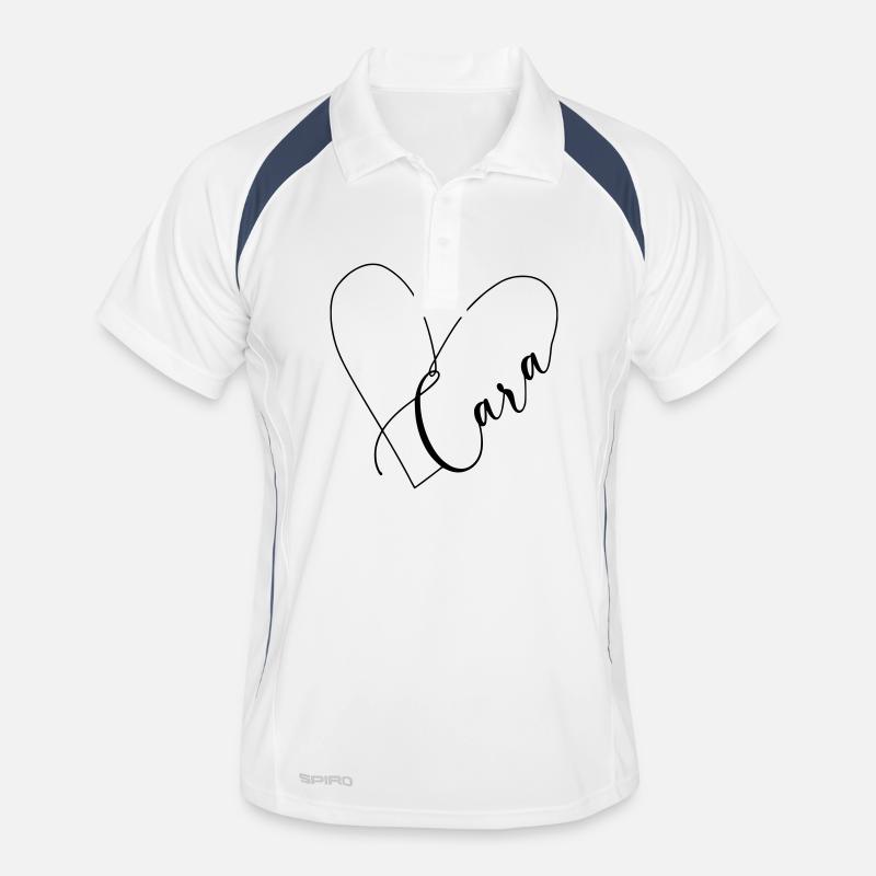 Cara Name Herzlinie Männer Polo atmungsaktiv