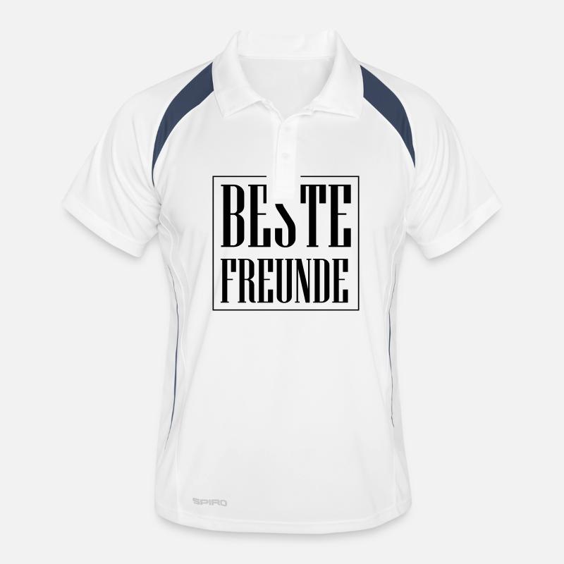 Beste Freunde Freundschaft Männer Polo atmungsaktiv