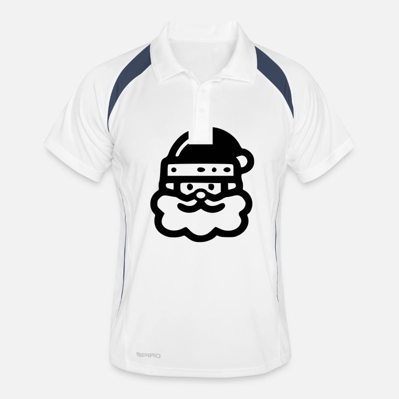 Weihnachtsmann Icon Männer Polo atmungsaktiv
