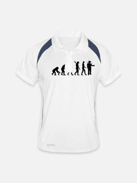 Apiculteur - Polo respirant Homme - blanc/marine - Devant