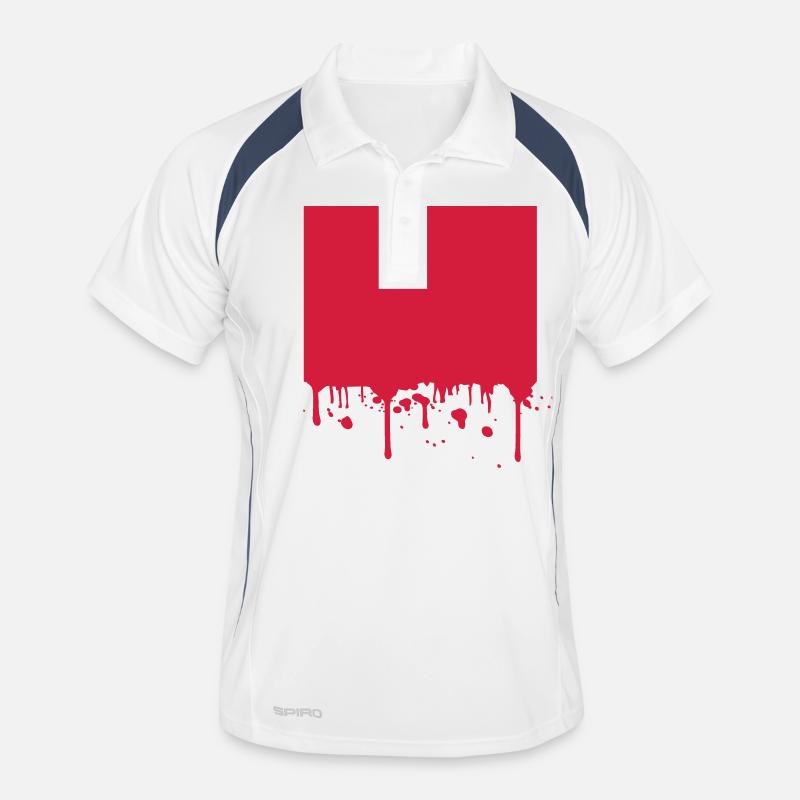 Blood framework background area Men's Polo breathable