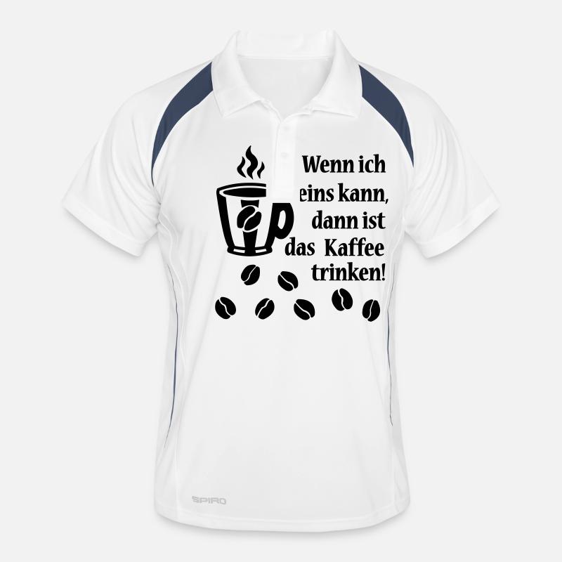 1 café potable Polo respirant Homme